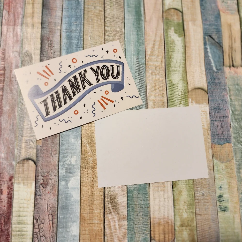 25 Thank You Cards 4x6 note cards pods cards